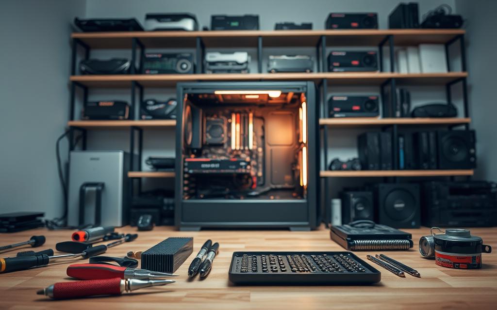 pc assembly workspace setup